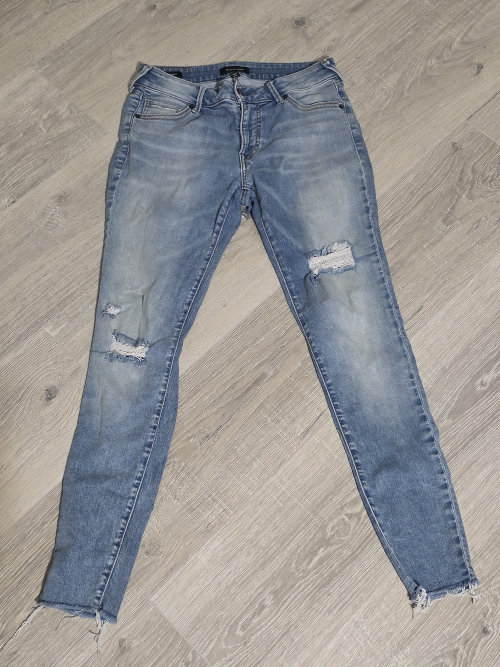 True Religion Light Blue Distressed Skinny Jeans